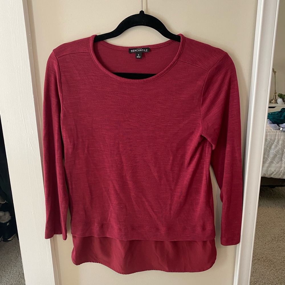 Red Jcrew Longsleeve